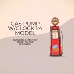 AJ012 Gas Pump W/Clock 1:4 